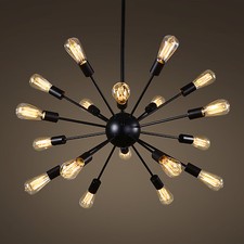 sputnik chandelier dimmable metal finish painted lights