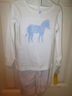 NWT Carter's Size 24 Mos 2 piece girls pajamas, zebra in pink/blue