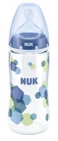 NUK First Choice+ Babyflasche, 300 ml, Anti-Colic-Trinksauger Silikon 6-18M