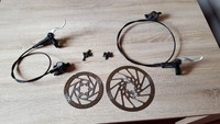 Scheibenbremsen Set Shimano BR-M 485 HR + VR +Scheiben 160/203mm