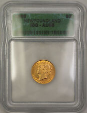 1888 Newfoundland $2 Two Dollar Gold Coin Icg Au-55