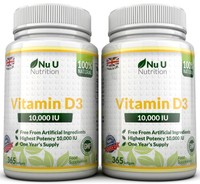 Vitamin D3 10000iu Super Stark 2 Flaschen 730 Weich gel kapseln 100% Geld Zurück