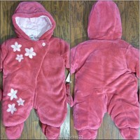 NWT $65 ABSORBA INFANT BABY GIRL SNOWSUIT BUNTING 3 MOS ROSE ZIP FRONT PLUSH 