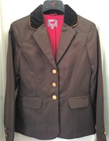 Turniersakko RED HORSE braun Turnier Jacket Gr. 38 Reitsakko mit Samtkragen %%%