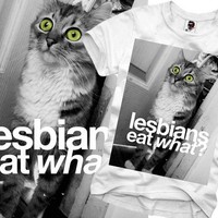 E1SYNDICATE T SHIRT PUSSY CAT BLOGGER HIPSTER TIGER KATZE BOY DC LONDON S/M/L/X