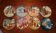 Nib: Knowles Disney's "Lady and the Tramp" Collector Plates (Set of 8 Plates)