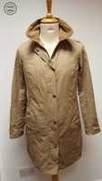 #604 Rare Barbour L3237 Cotton Touch Hampshire Beige Cream Jacket Mac, UK 14