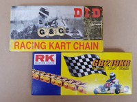 Kart Kette / Ketten Set: RK GB 219 KR 116 Glieder und DID 219HTM 114 Glieder