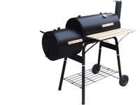 BBQ Grill Standgrill Holzgrill Holzkohlegrill Räucherofen Smoker Grillwagen Neu