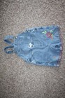 Baby Gap Jean Denim Short Overalls with Embroidery * Adorable * HTF 3T