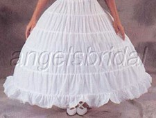 5 Hoop Bridal Wedding Gown Dress Medieval Costume Petticoat Crinoline Skirt Slip
