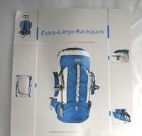 75L Wanderrucksack Trekking Sport Rucksack Trekkingrucksack in blau 
