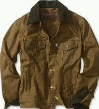 LEVI x FILSON TRUCKER JACKET S OIL FINISH TIN CLOTH VTG LVC