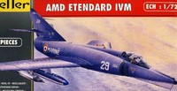 Heller - AMD Etendard IV M 5 Versionen France Modell-Bausatz - 1:72 NEU OVP tipp