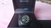 SEKADO  ULTIMATE Tritium T25 H3 Chrono Quarz Stahl Taucheruhr ehem. UVP 449.-