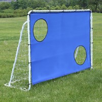 Songmics Fußballtor Tor Fußball mit Torwand Portable 240 x 150 x 90 cm SZQ240
