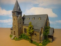 " SCHÖNER GROßER DOM KIRCHE KLOSTER " "GEALTERT" KLEIN- DIORAMA H0