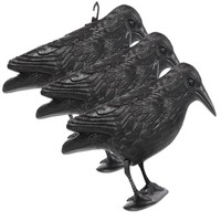 3er Pack TAUBENSCHRECK Krähe Rabe Taubenabwehr Vogelschreck Lockvogel