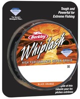 BERKLEY WHIPLASH ORANGE 0,08mm/12,3 kg, 300m, geflochtene Angelschnur, 0,118€/m