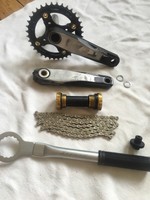 Shimano Saint FC-M815-1 Kurbelgarnitur 1x9-fach  Innenlager Kette Schlüssel Yeti