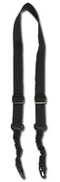 Tactical Tragegurt m.Bungee 2-Point schwarz, Rucksack, Gurt, Outdoor       -NEU-