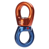 35KN Swivel Ring Connetor Caster Rotary Connector Swivel Rotor Hook for Climbing