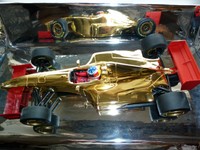 M.Schumacher,F1,Ferrari F300,GRAND PRIX PRESENTATION in GOLD,RAR,1/18,in Box.