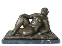 Bronze Figur  von Nick *dicke Frau* Frauenakt sehr sinnlich 7 kg Skulptur 20642