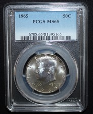 1965 Kennedy Half Dollar - Pcgs Ms 65 - Gem Coin!