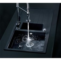 Victory Granitspüle schwarz 60er Einbauspüle Küchenspüle Spülbecken Drehexcenter