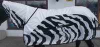 BUCAS Buzz Off Rain Zebra Full Neck, Fliegendecke/Sommerdecke, Buzz off Rain 