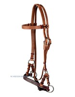 hochwertiges Sidepull -  Westernimports - Leder - mit Dots Gr. VB/WB