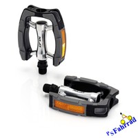 XLC City-/Comfort-Pedal PD-C07 Alu schwarz/silber/grau