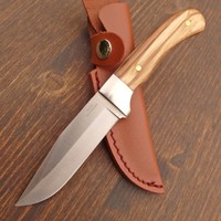 HALLER Fahrtenmesser - Messer - Jagdmesser - Gürtelmesser + Lederscheide - 42953