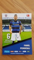 FSV Frankfurt Autogrammkarte Fanol Perdedaj