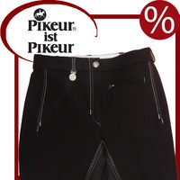 Pikeur Kinder-Reithose Lugana 2 in schwarz mit Kontrastnähten (1871-8207)