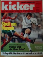KICKER 22 11.3 1985 Felix Magath Köln-Bayern 0:2 Stuttgart-Uerdingen 5:2 Skiflug