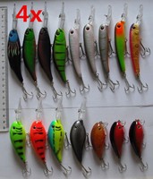 4 x 16 Stk. Neu Top Wobbler Kunstköder Set  6-13cm NEU