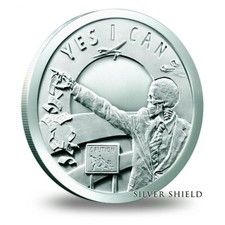 *Seven Sins Of Obama* 1 Oz Silver Coin *Yes I Can* Trivium Silver Shield Sbss
