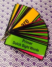 TEACHER MADE RESOURCE. MINI PRIMER DOLCH SIGHT WORDS. 52 WORDS. FLASHCARDS. WORD