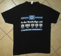 T-Shirt Shirt Hamburger Sportverein SV HSV schwarz blau weiß Bundesliga Gr M 