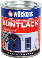 Wilckens Buntlack hochglänzend 375ml o. 750ml o. 2,5L Kunstharzbasis 21 Farben 