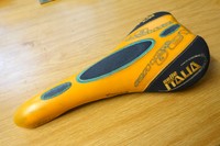 Selle Italia Flite Gel Titanium Orange Sattel Retro Kult