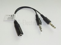 Wicked Chili Audiokabel 3,5mm Klinken-Buchse auf 2 x 3,5mm (W15-IT2249)
