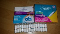 Tampons, 108 Stück, verschiedene Sorten, O.B.