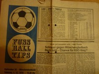 Stadionprogramm KSC - Borussia Mönchengladbach 1976/77