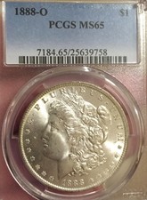 1888-O $1 Morgan Silver Dollar - Pcgs Ms65 - Perfect Specimen!