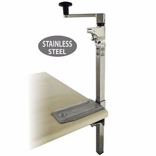 Boj Commercial Grade Can Opener Heavy Duty Table Mount 19" (Stainless Steel)
