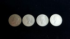 british two schillings coin lot