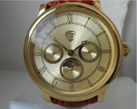 AURIOL HERRENUHR GLASBODEN TAG & NACHT DAY DATE NEU AUTOMATIK AUTOMATIC GERMANY